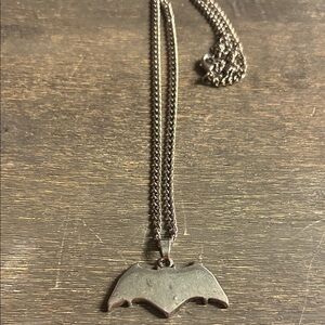 DC Comics Silver Batman Pendant Necklace
